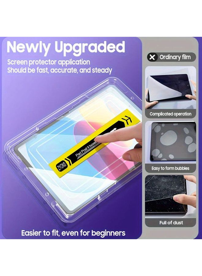 Auto Align iPad 11th Generation Screen Protector 9H Hardness Anti Scratch Dust Removal - Image 3